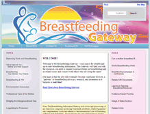 Tablet Screenshot of breastfeedinggateway.net